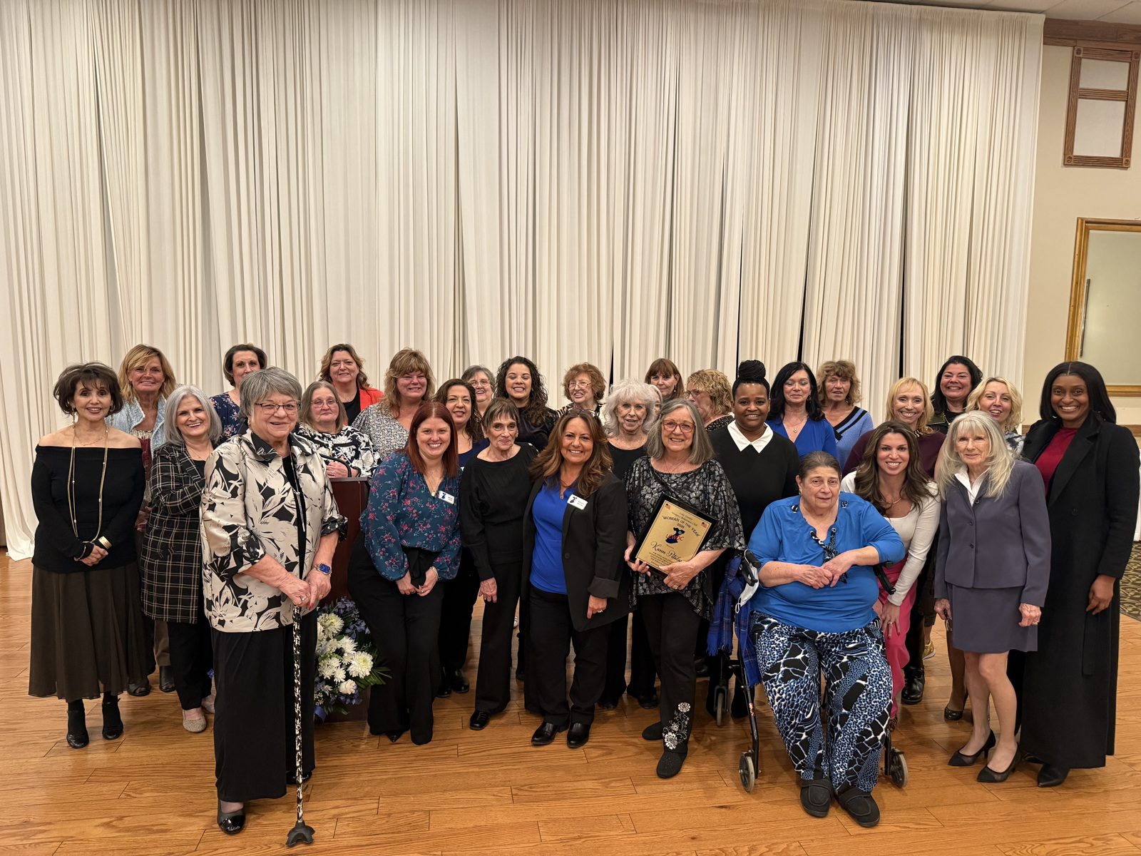 Rebeca with the Lake County Women's Democratic Club